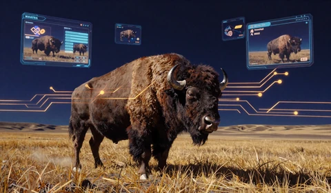 Big Wild Buffalo Slot Cyberpunk Hologramm Pr&auml;rie Goldnetz